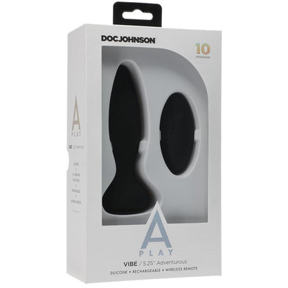 A-PLAY - VIBRATING BUTT PLUG VIBE ADVENTUROUS BLACK