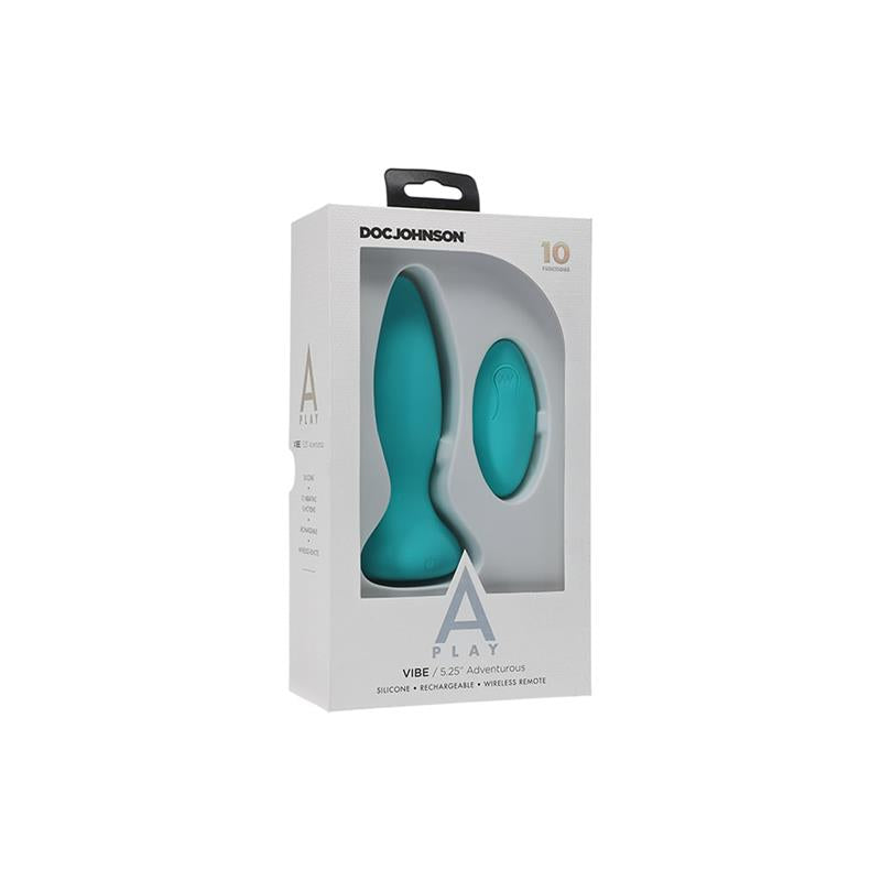 A-PLAY - VIBRATING BUTT PLUG VIBE ADVENTUROUS TURQUOISE