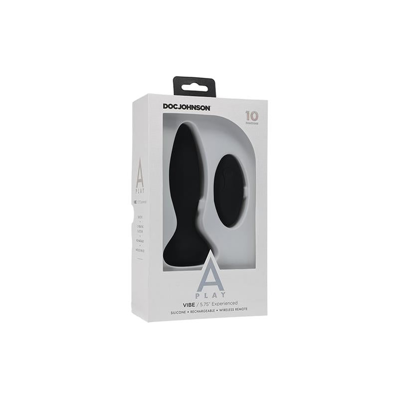 A-PLAY - VIBRATING BUTT PLUG VIBE EXPERIENCED BLACK