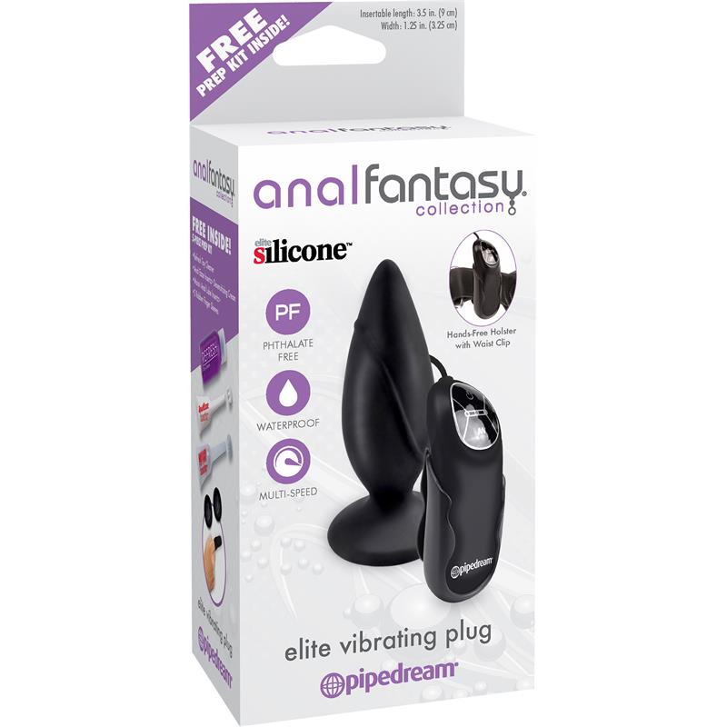 ANAL FANTASY COLLECT. - VIBRATING BUTT PLUG WITH REMOTE BLACK