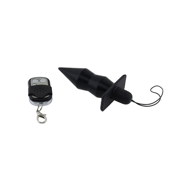 MOOVE - VIBRATING BUTT PLUG WITH REMOTE CONTROL SILICONE BLACK
