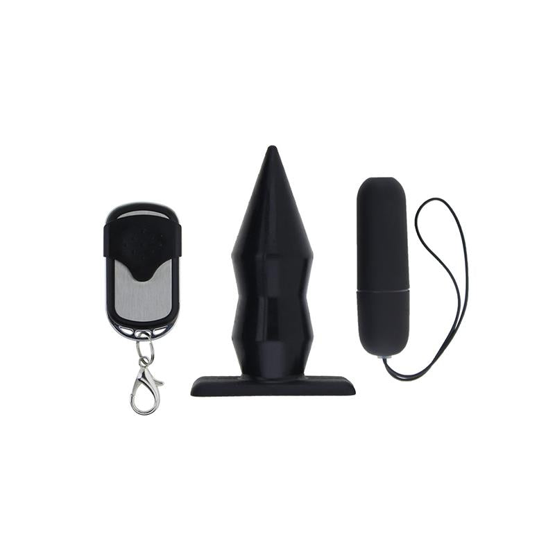 MOOVE - VIBRATING BUTT PLUG WITH REMOTE CONTROL SILICONE BLACK