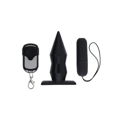 MOOVE - VIBRATING BUTT PLUG WITH REMOTE CONTROL SILICONE BLACK
