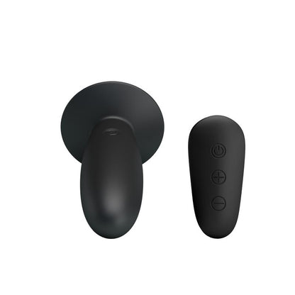 MR PLAY - ANAL PLUG WITH VIBRATION BLACK REMOTE CONTROL