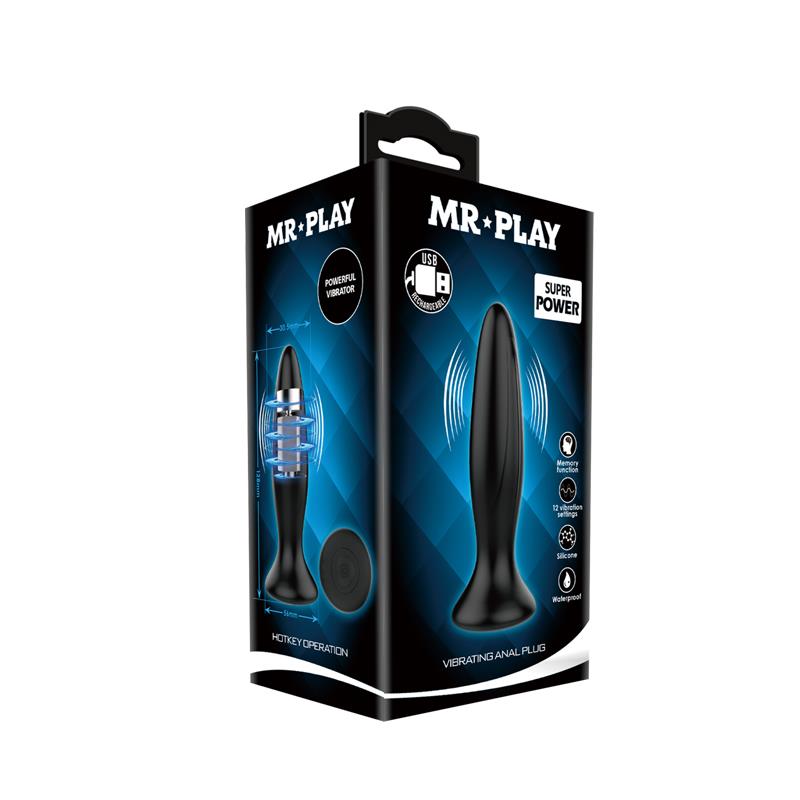 MR PLAY - VIBRATING BUTT PLUG