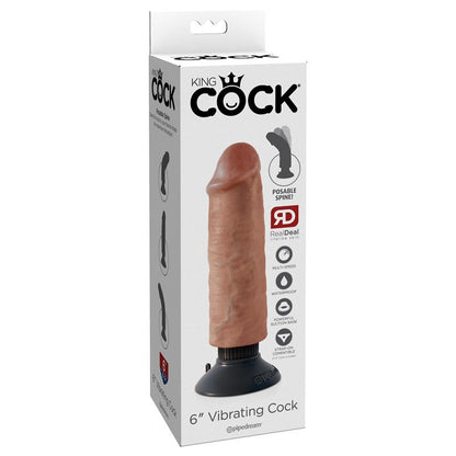 KING COCK - VIBRATING COCK 6 TAN