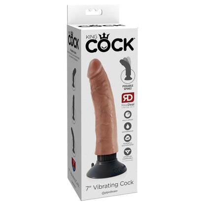 KING COCK - VIBRATING COCK 7 TAN