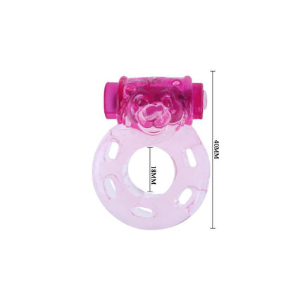 BAILE - VIBRATING COCK RING BEAR PINK