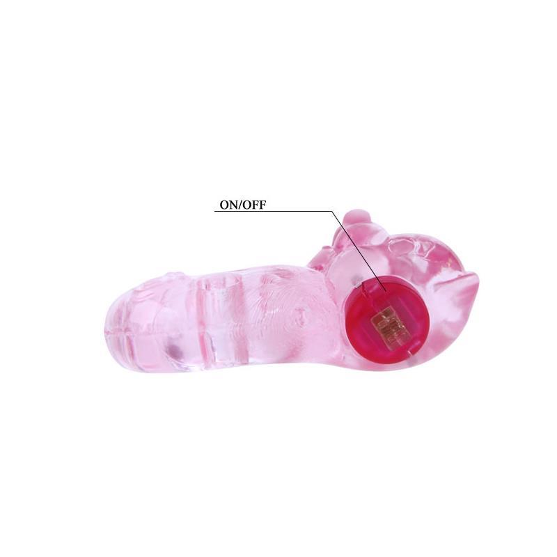 BAILE - VIBRATING COCK RING BEAR PINK