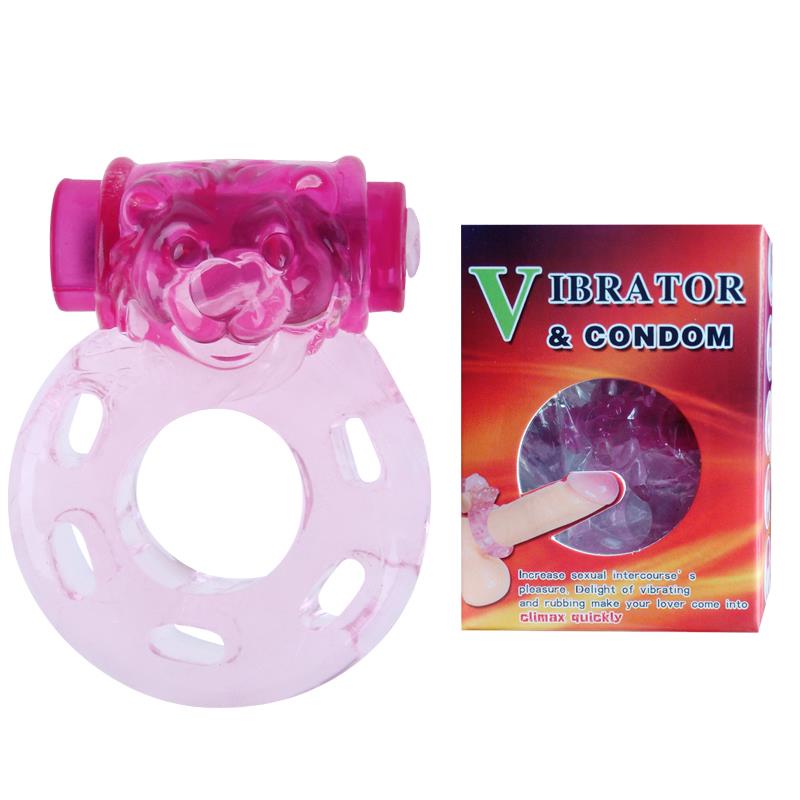 BAILE - VIBRATING COCK RING BEAR PINK