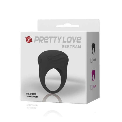 PRETTYLOVE - VIBRATING COCK RING BERTRAM BLACK