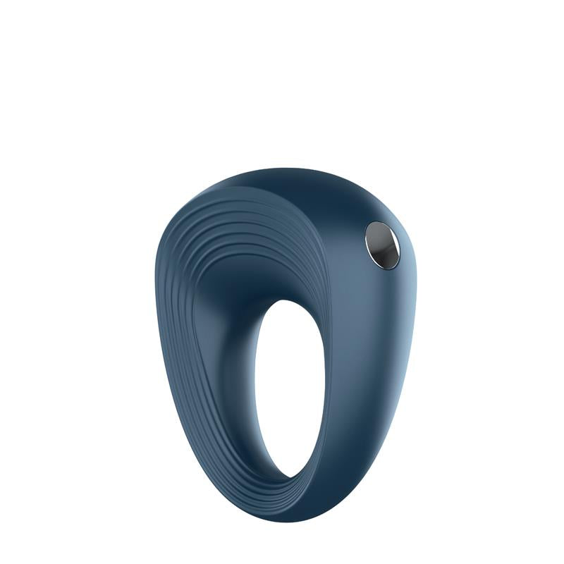 SATISFYER - VIBRATING COCK RING DARK BLUE