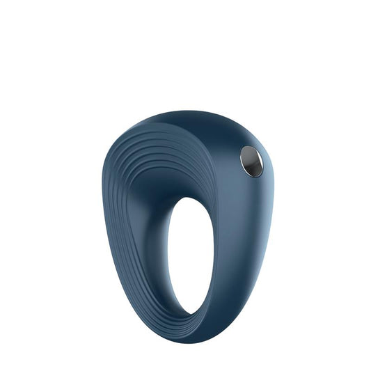 SATISFYER - VIBRATING COCK RING DARK BLUE