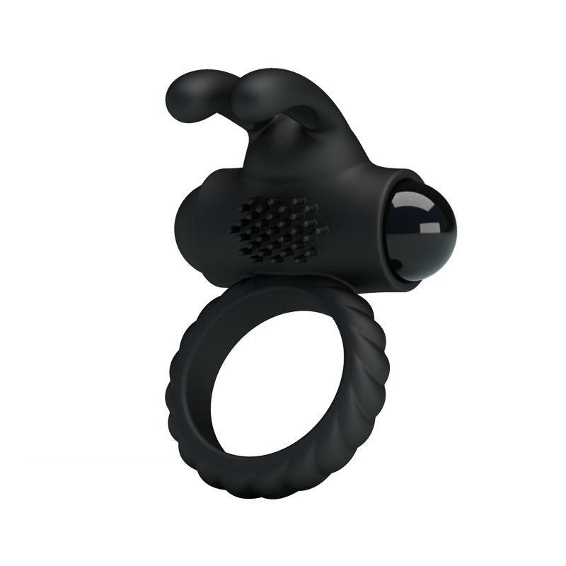 PRETTY LOVE - VIBRATING COCK RING EUDORA BLACK