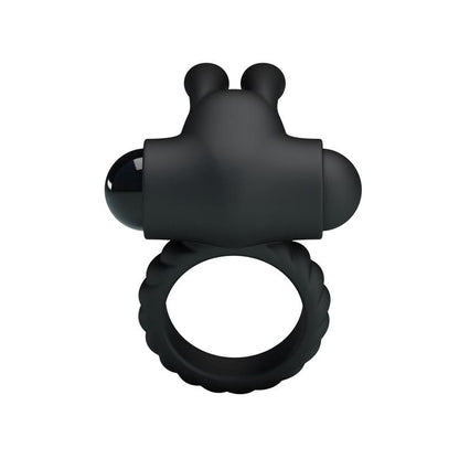PRETTYLOVE - VIBRATING COCK RING EUDORA BLACK