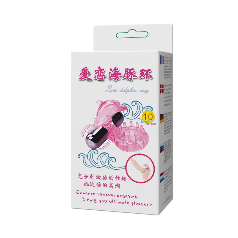 BAILE - ANNEAU PÉNIEN VIBRANT LOVE DOLPHIN RING ROSE
