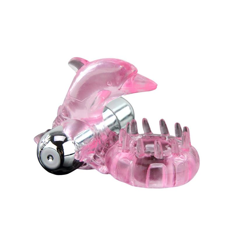 BAILE - VIBRATING COCK RING LOVE DOLPHIG RING PINK