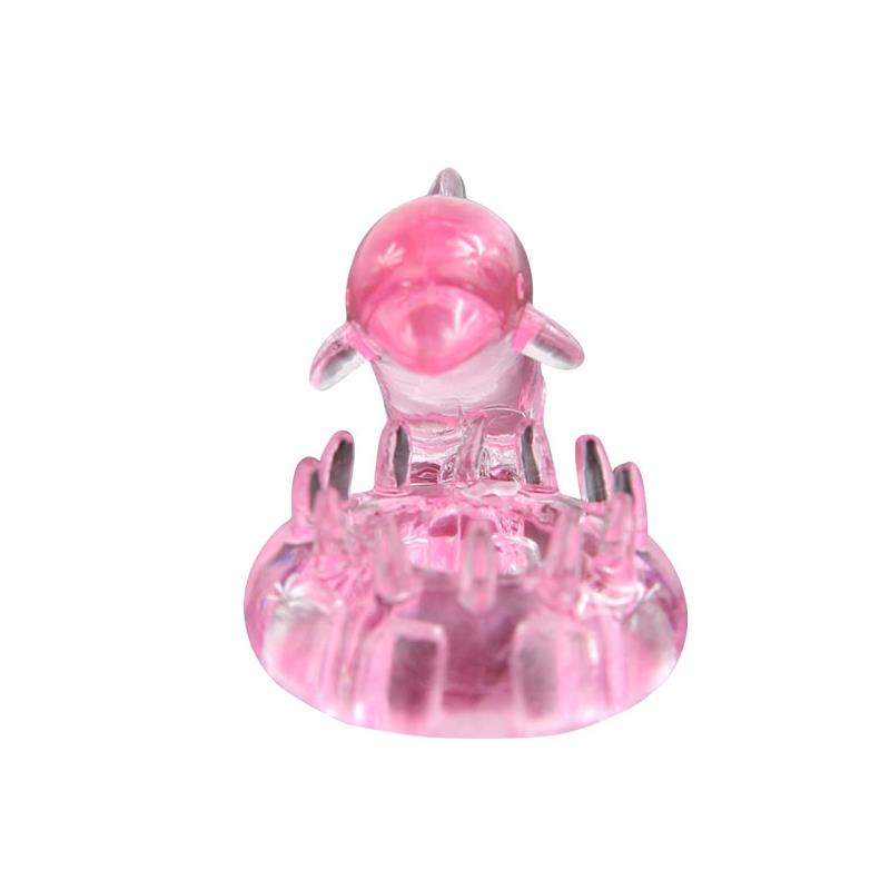 BAILE - VIBRATING COCK RING LOVE DOLPHIG RING PINK
