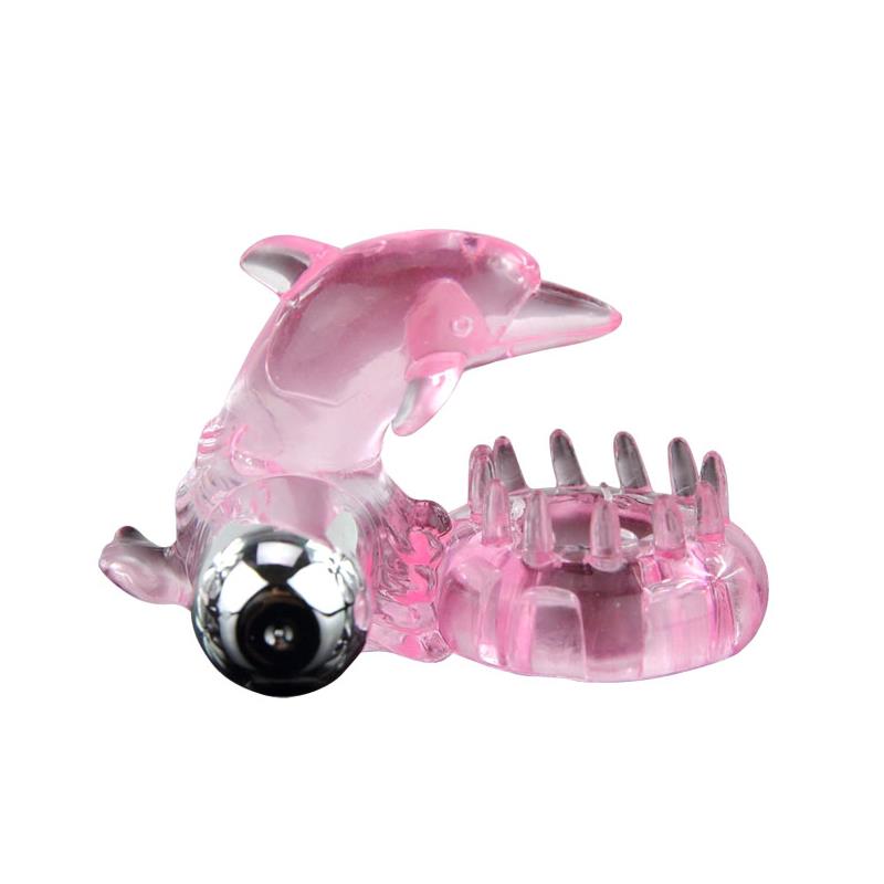 BAILE - VIBRATING COCK RING LOVE DOLPHIG RING PINK