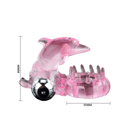 BAILE - ANNEAU PÉNIEN VIBRANT LOVE DOLPHIN RING ROSE