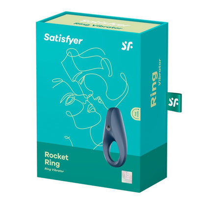 SATISFYER - VIBRATING COCK RING ROCKET DARK BLUE
