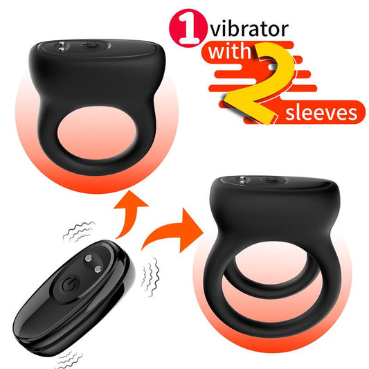 URBAN SKY - VIBRATING COCK RING SET OF 2