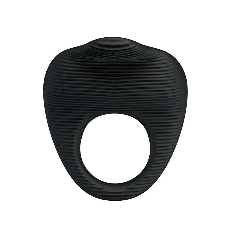 PRETTYLOVE - VIBRATING COCK RING THIMBLE BLACK