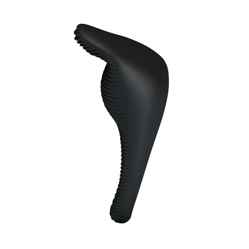 PRETTYLOVE - VIBRATING COCK RING THIMBLE BLACK