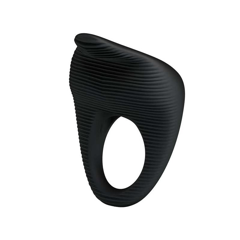 PRETTYLOVE - VIBRATING COCK RING THIMBLE BLACK