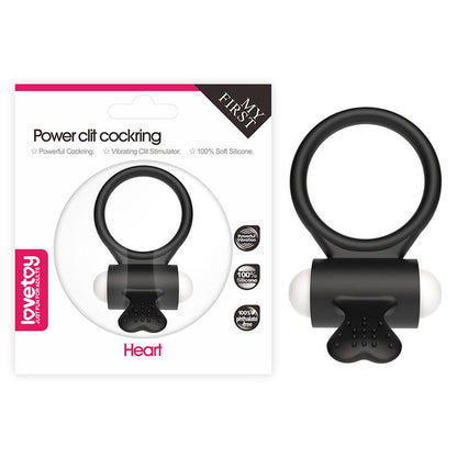 LOVETOY - VIBRATING COCKRING POWER CLIT BLACK