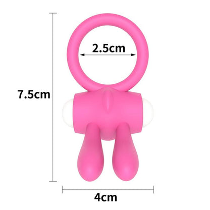 LOVETOY - VIBRATING COCKRING POWER CLIT PINK