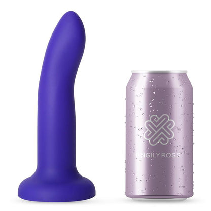DILDOX BY ENGILY ROSS - VIBRATING COLOR-CHANGING DILDO BLUE TO PURPLE SIZE M 17 CM