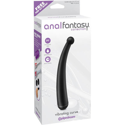 ANAL FANTASY COLLECT. - VIBRATING CURVED ANAL PLUG COLOUR BLACK