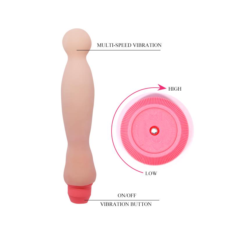 BAILE - VIBRATING DILDO FLESH 22 CM