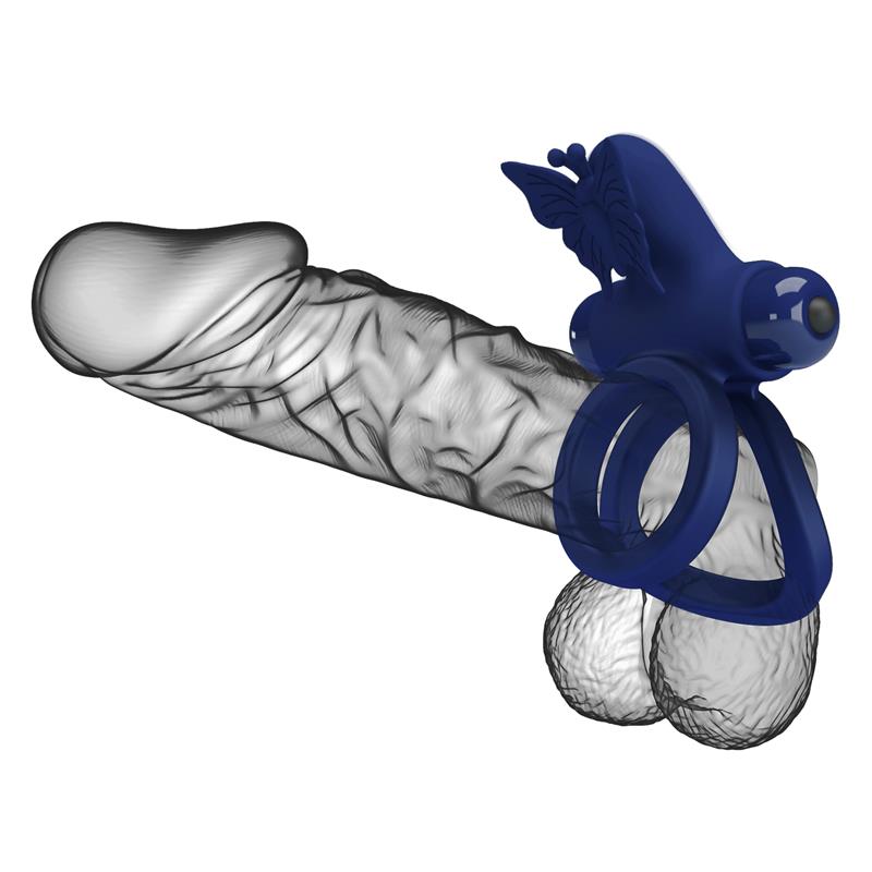 PRETTYLOVE - VIBRATING DOUBLE PENIS RING