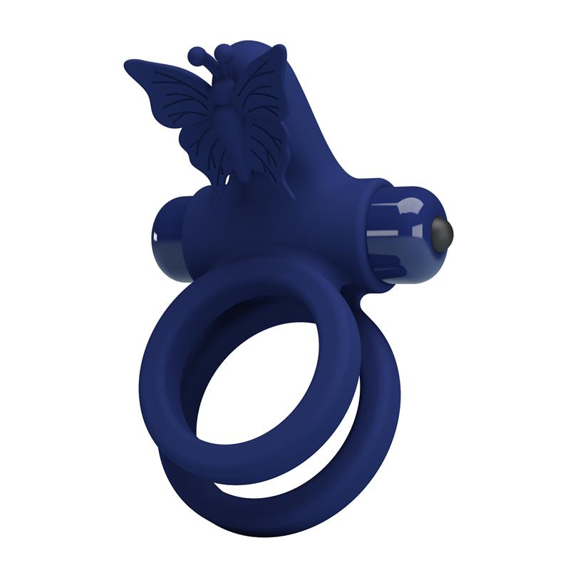 PRETTYLOVE - VIBRATING DOUBLE PENIS RING