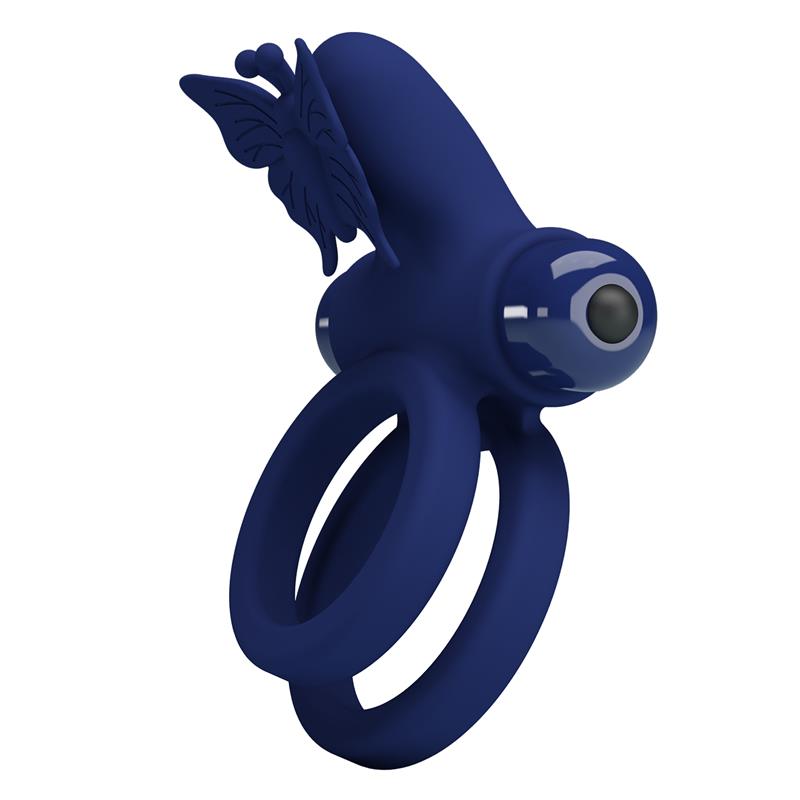 PRETTYLOVE - VIBRATING DOUBLE PENIS RING