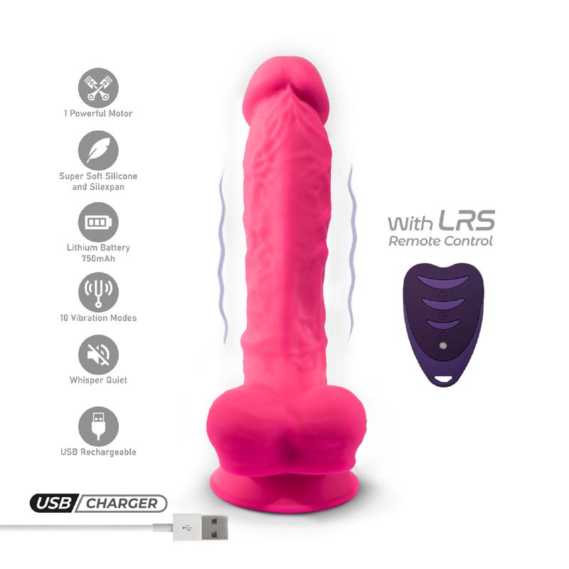 SILEXD - VIBRATING DUAL DENSITY DILDO MOD 1 - 8