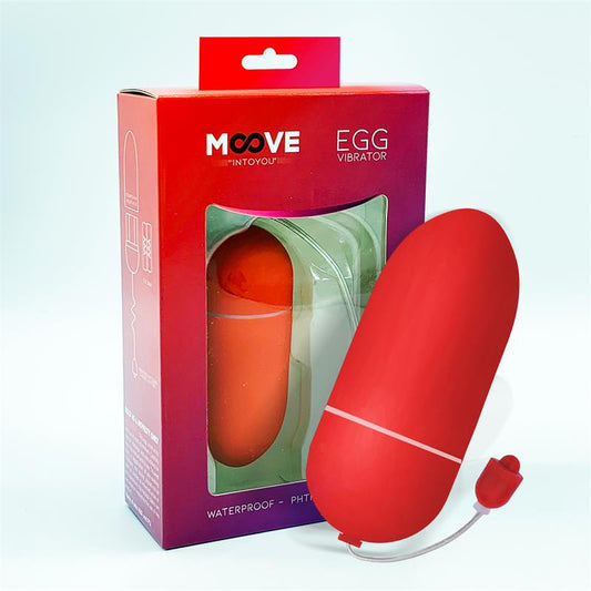 MOOVE - VIBRATING EGG 10 FUNCTIONS RED