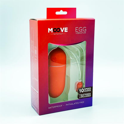 MOOVE - VIBRATING EGG 10 FUNCTIONS RED