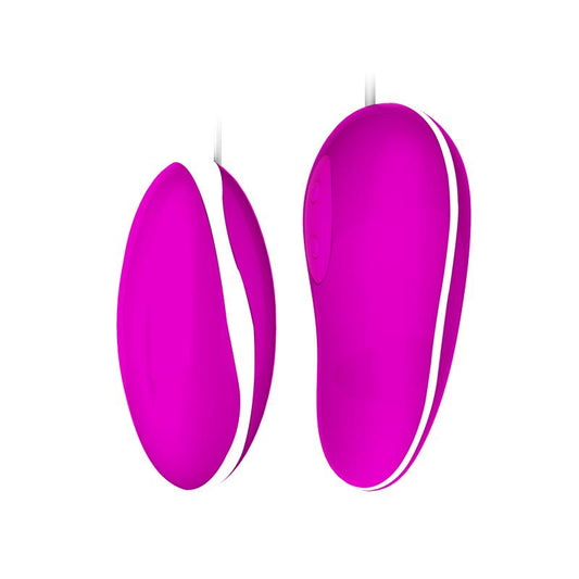 PRETTYLOVE - VIBRATING EGG AVERY PINK AND WHITE
