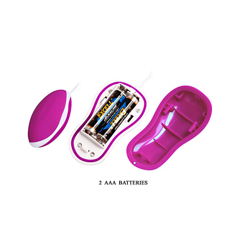 PRETTYLOVE - VIBRATING EGG AVERY PINK AND WHITE