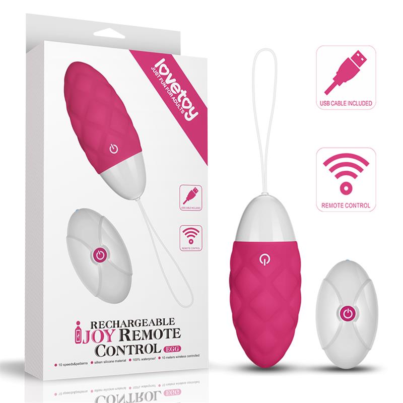LOVETOY - VIBRATING EGG IJOY REMOTE CONTROL USB PINK
