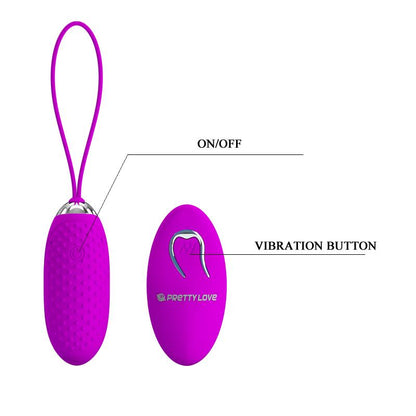 PRETTYLOVE - VIBRATING EGG JOANNA USB PURPLE