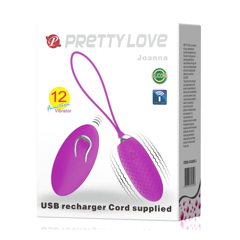 PRETTYLOVE - VIBRATING EGG JOANNA USB PURPLE