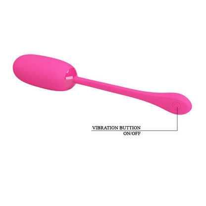 PRETTYLOVE - VIBRATING EGG JULIUS USB SILICONE PINK