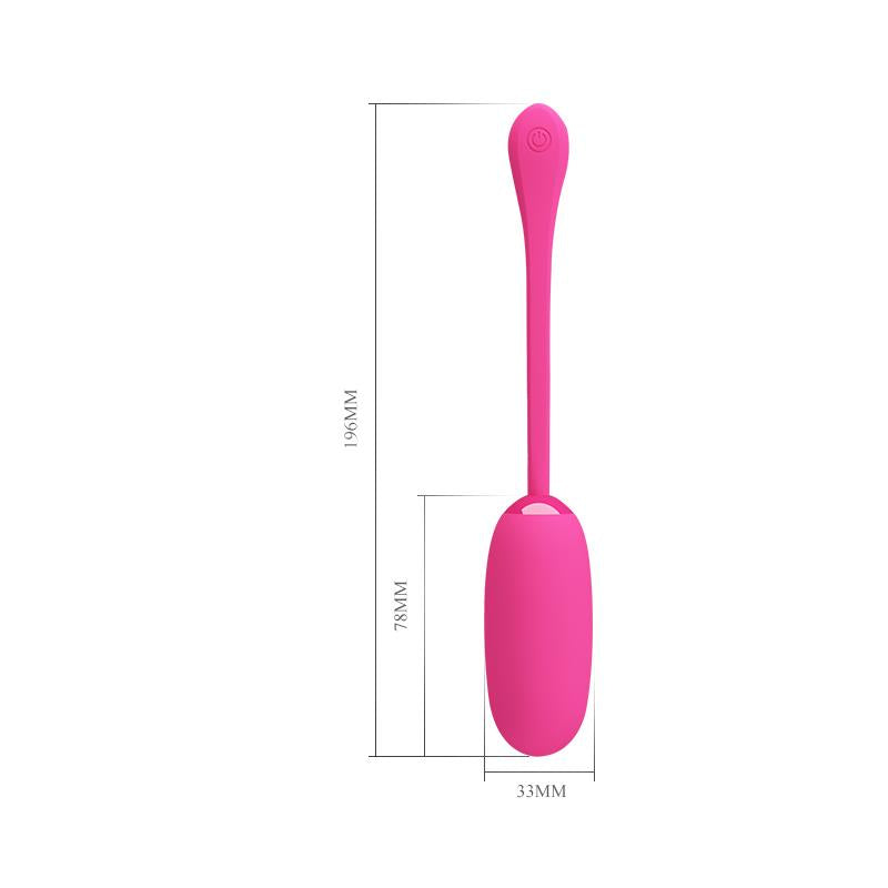 PRETTYLOVE - VIBRATING EGG JULIUS USB SILICONE PINK