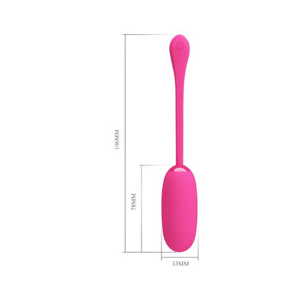 PRETTYLOVE - VIBRATING EGG JULIUS USB SILICONE PINK