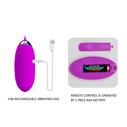 PRETTYLOVE - VIBRATING EGG REMOTE CONTROL JENNY