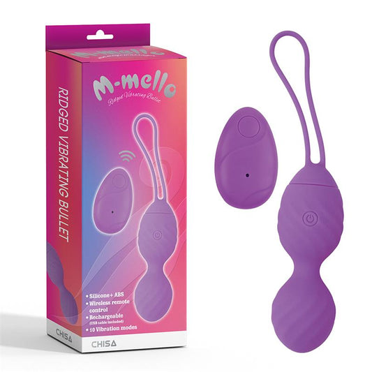 CHISA - VIBRATING EGG REMOTE CONTROL RIDGED USB SILICONE 7.4